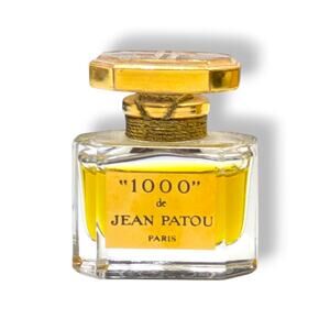 "1000" de JEAN PATOU Paris Baccarat Bottle Vintage 1970s - Near Full See Images